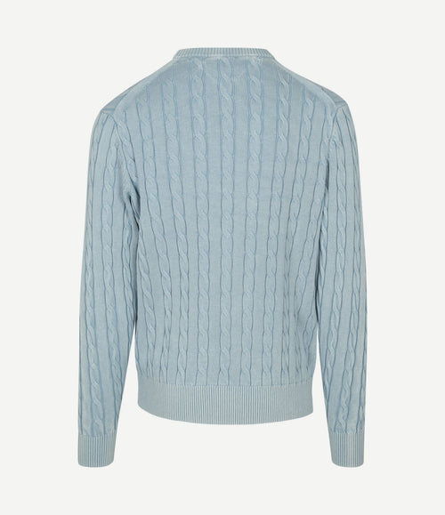 Pullover cable lichtblauw