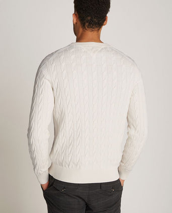 Pullover cable off white
