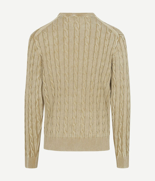 Tommy Hilfiger pullover cable sandalwood | Regular-fit