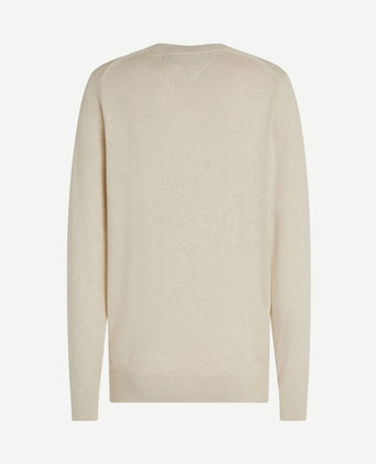 Pullover cotton kashmir ecru