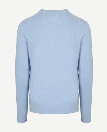 Tommy Hilfiger pullover cotton kashmir lichtblauw | Regular-fit