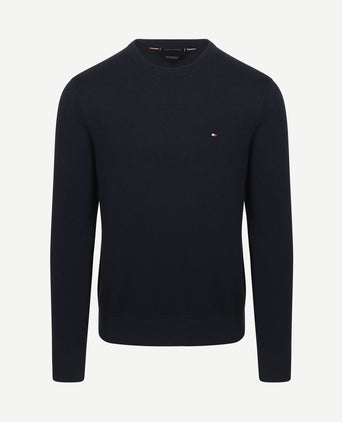 Pullover cotton kashmir donkerblauw