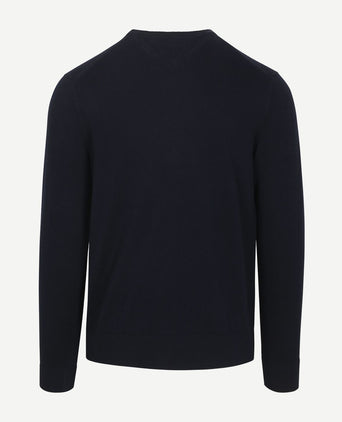 Pullover cotton kashmir donkerblauw