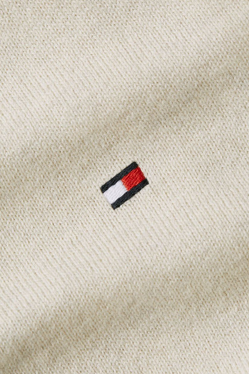 Tommy Hilfiger pullover cotton kashmir ecru | Regular-fit