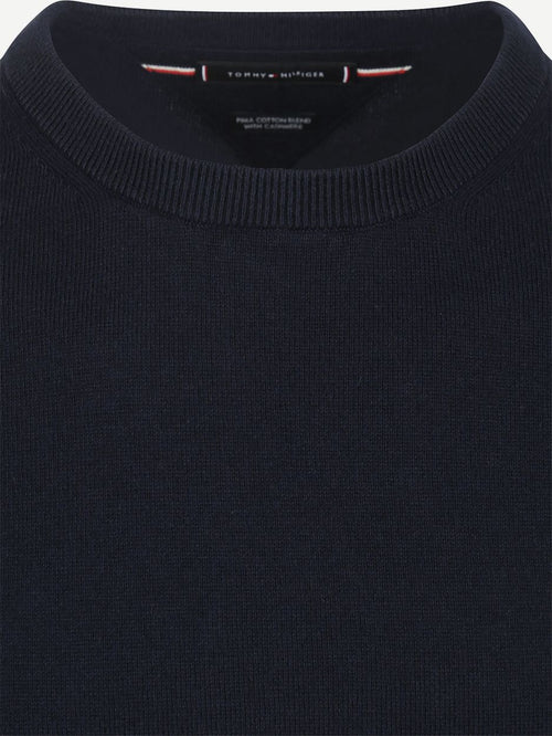 Tommy Hilfiger pullover cotton kashmir donkerblauw | Regular-fit