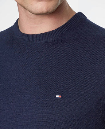 Tommy Hilfiger pullover cotton kashmir donkerblauw | Regular-fit