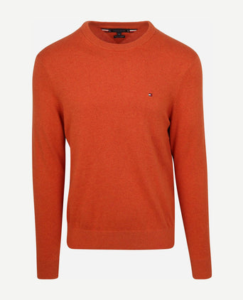 Tommy Hilfiger pullover cotton kashmir oranje | Regular-fit