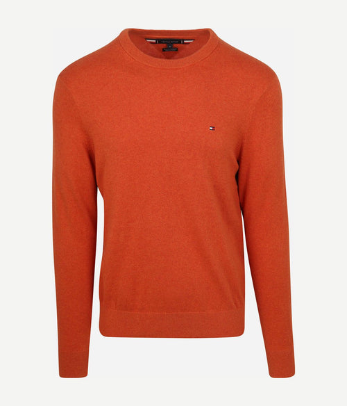 Tommy Hilfiger pullover cotton kashmir oranje | Regular-fit