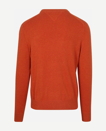 Tommy Hilfiger pullover cotton kashmir oranje | Regular-fit