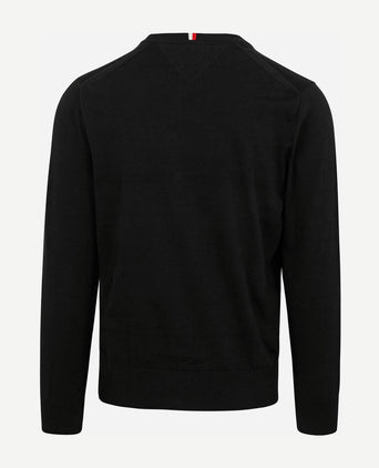 Tommy Hilfiger pullover v-hals zwart | Regular-fit