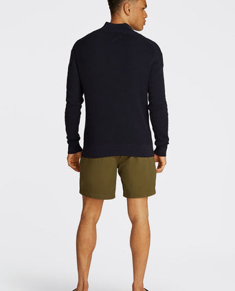 Tommy Hilfiger racking half-zip structure donkerblauw | Regular-fit