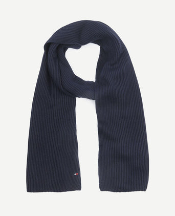 Rib sjaal donkerblauw
