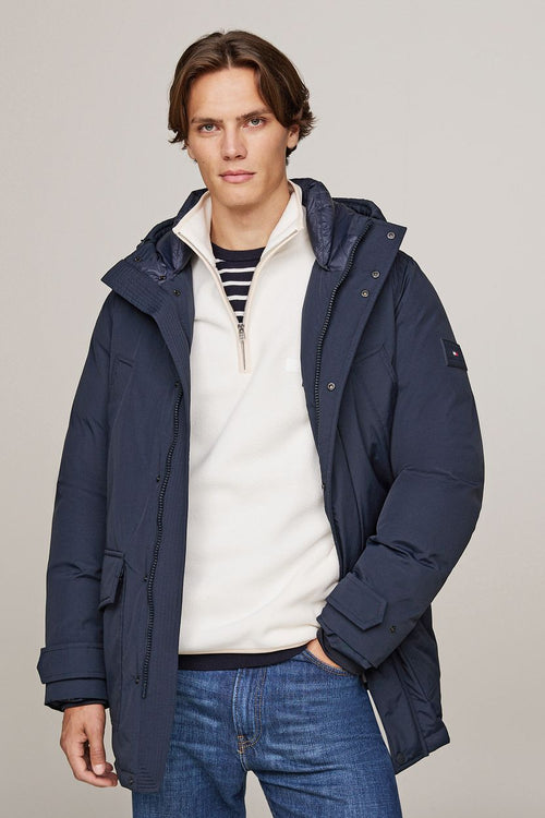 Tommy Hilfiger rockie parka donkerblauw | Regular-fit