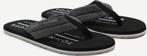 Flip flops chambray zwart