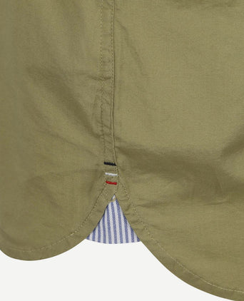 Tommy Hilfiger short sleeve overhemd flex groen | Regular-fit