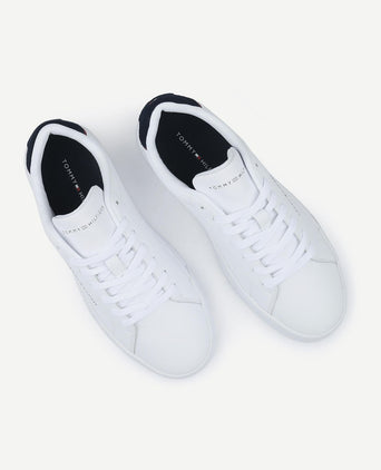 Sneaker leather court white