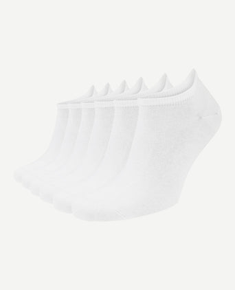Sneakersok (6-pack) wit