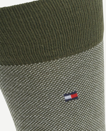 Tommy Hilfiger (2-pack) sokken birdseye groen