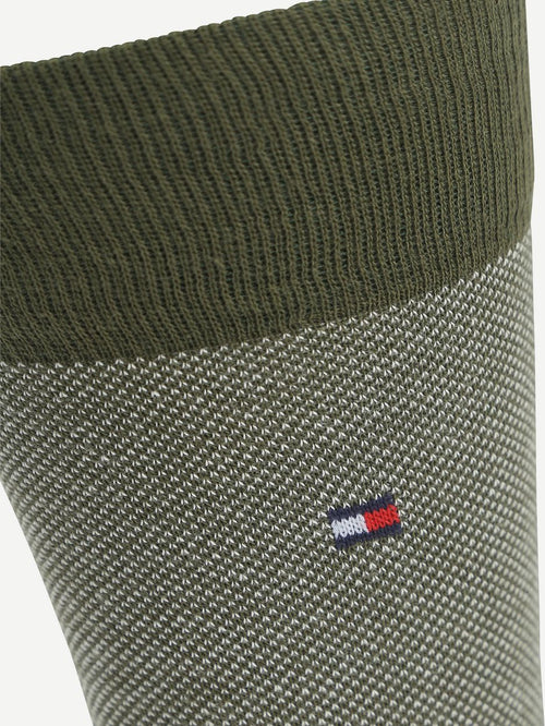 Tommy Hilfiger (2-pack) sokken birdseye groen