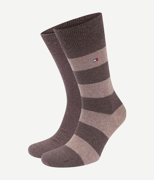 Tommy Hilfiger sokken 2 paar rugby bruin