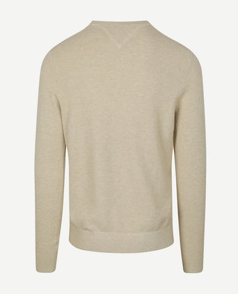 Tommy Hilfiger structure trui beige | Regular-fit