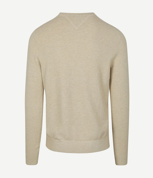 Tommy Hilfiger structure trui beige | Regular-fit