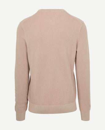 Tommy Hilfiger structure trui beige | Regular-fit