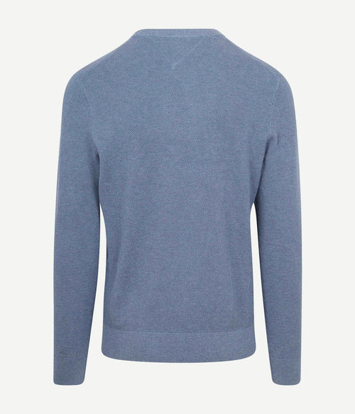 Tommy Hilfiger structure trui blauw | Regular-fit