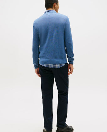 Tommy Hilfiger structure trui blauw | Regular-fit