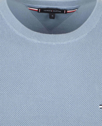 Tommy Hilfiger structure trui indigo | Regular-fit