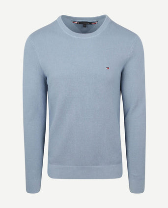 Tommy Hilfiger structure trui indigo | Regular-fit