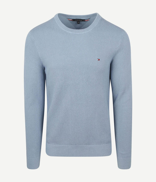 Tommy Hilfiger structure trui indigo | Regular-fit