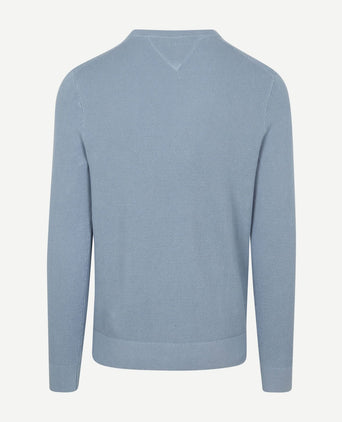 Tommy Hilfiger structure trui indigo | Regular-fit