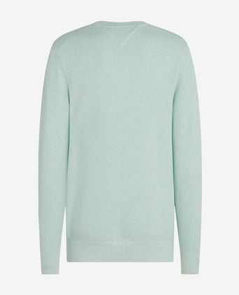 Tommy Hilfiger structure trui mintgroen | Regular-fit