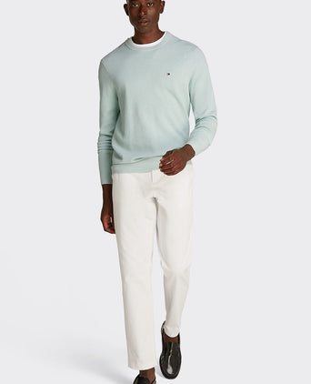 Tommy Hilfiger structure trui mintgroen | Regular-fit