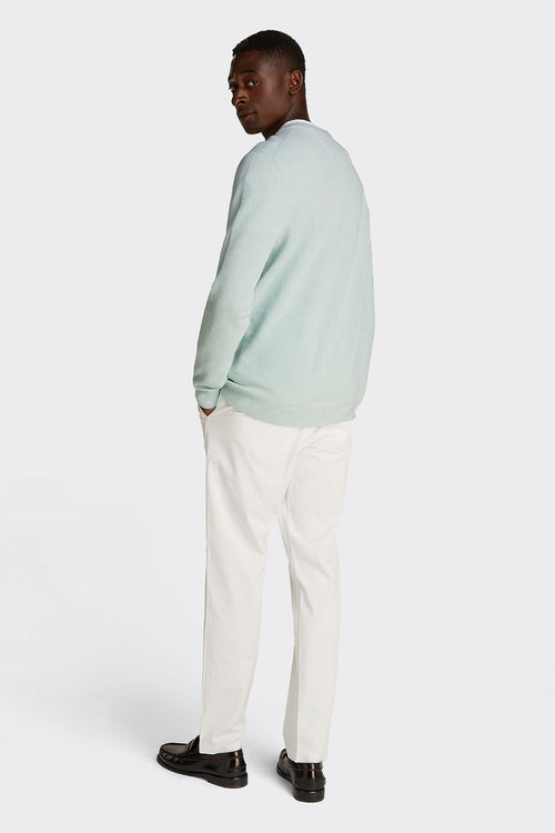 Tommy Hilfiger structure trui mintgroen | Regular-fit