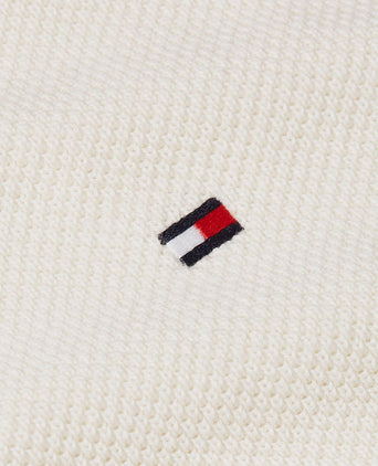 Tommy Hilfiger structure trui off white | Regular-fit