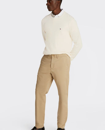 Tommy Hilfiger structure trui off white | Regular-fit