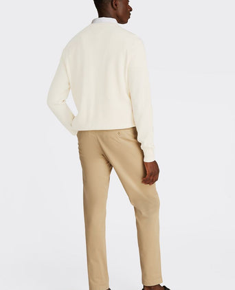 Tommy Hilfiger structure trui off white | Regular-fit