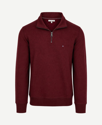 Sweat halve rits pullover burgundy