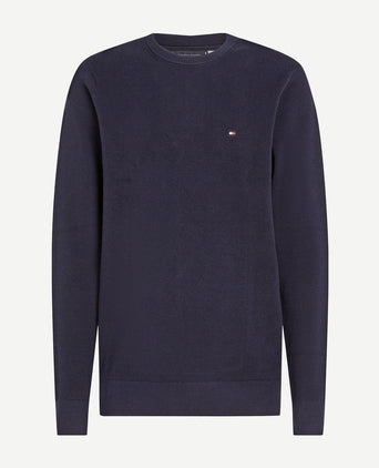 Tommy Hilfiger sweater essential structure donkerblauw | Regular-fit