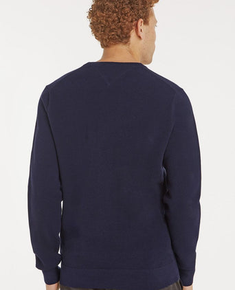 Tommy Hilfiger sweater essential structure donkerblauw | Regular-fit