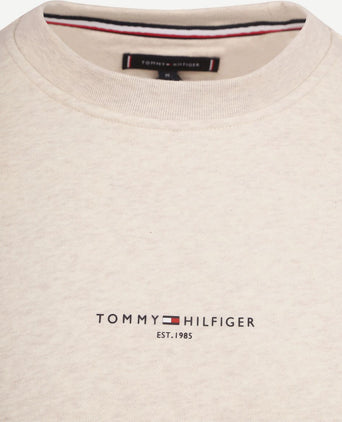 Tommy Hilfiger sweater logo tipped greige | Regular-fit