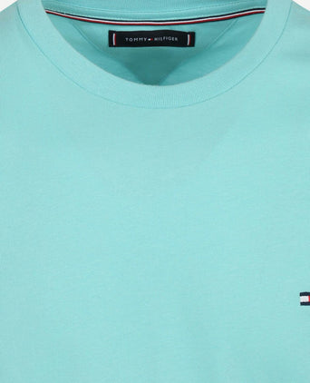 T-shirt essential aqua blauw