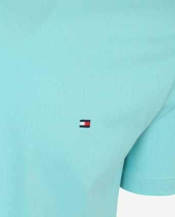 T-shirt essential aqua blauw