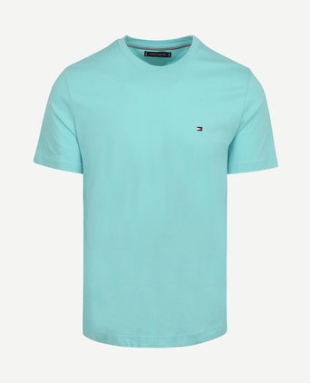 T-shirt essential aqua blauw
