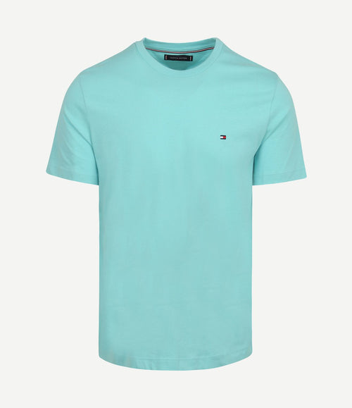 T-shirt essential aqua blauw
