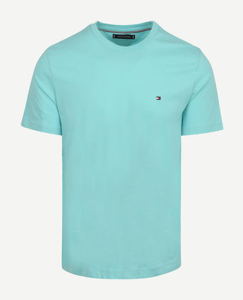 T-shirt essential aqua blauw