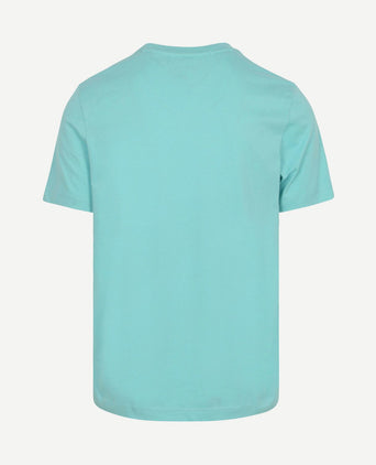 T-shirt essential aqua blauw