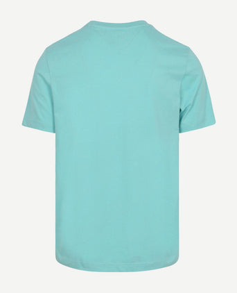 T-shirt essential aqua blauw
